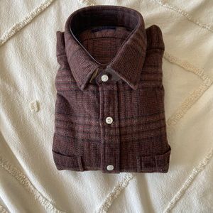 NWT Proper Cloth Low Twist Twill Shirt S